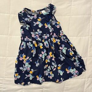 Carter’s cute casual summer dress navy blue & floral size 18 mo